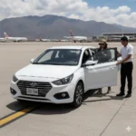 auto en el aeropuerto
